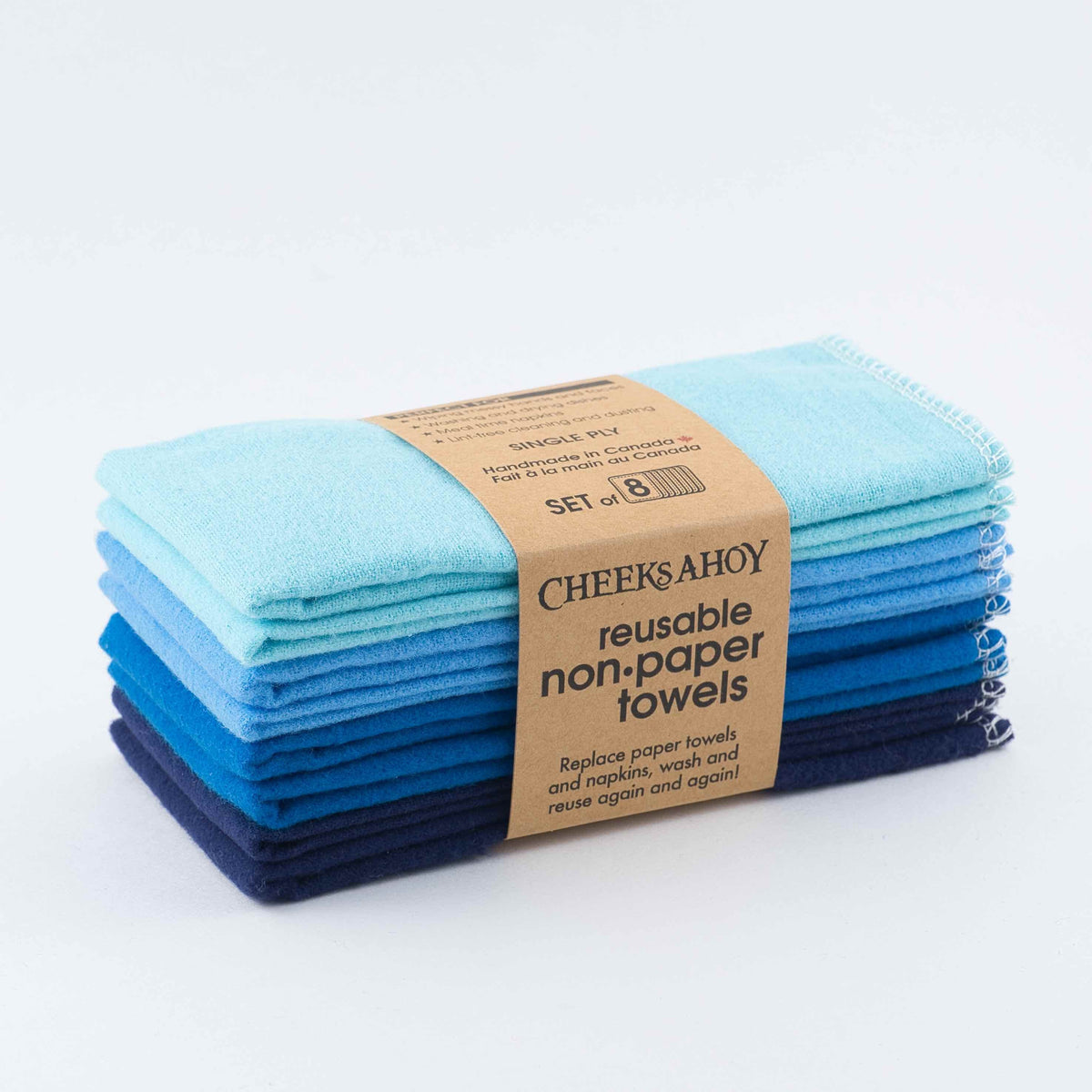 Reusable PaperLESS Tea Towels 1 Ply 12-12x15 Cleaning Dishcloths