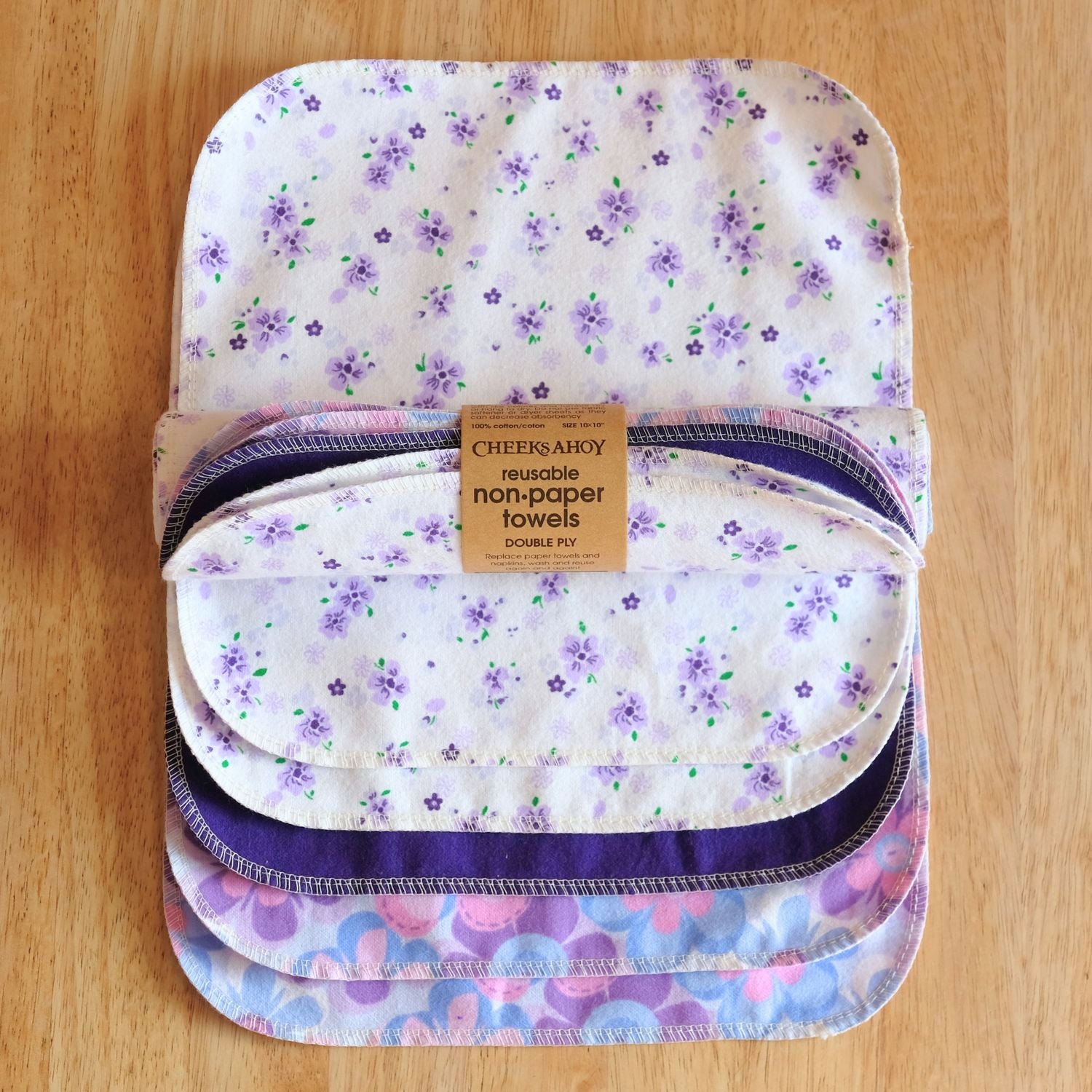 Reusable Non-Paper Towels - Spring Collection - Double-Ply