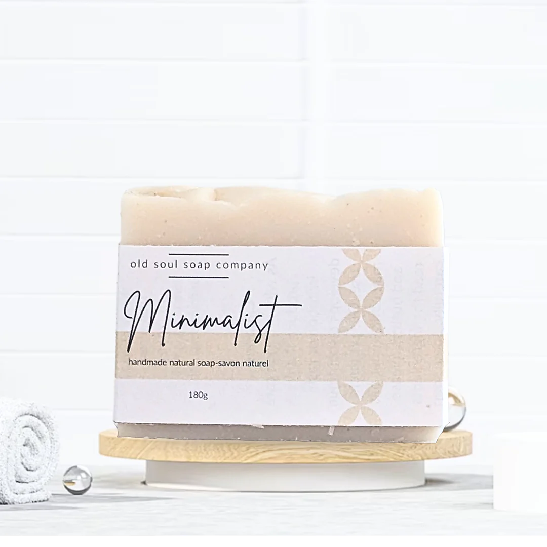 Minimalist Soap Bar – Unscented (Old Soul Soap Company)