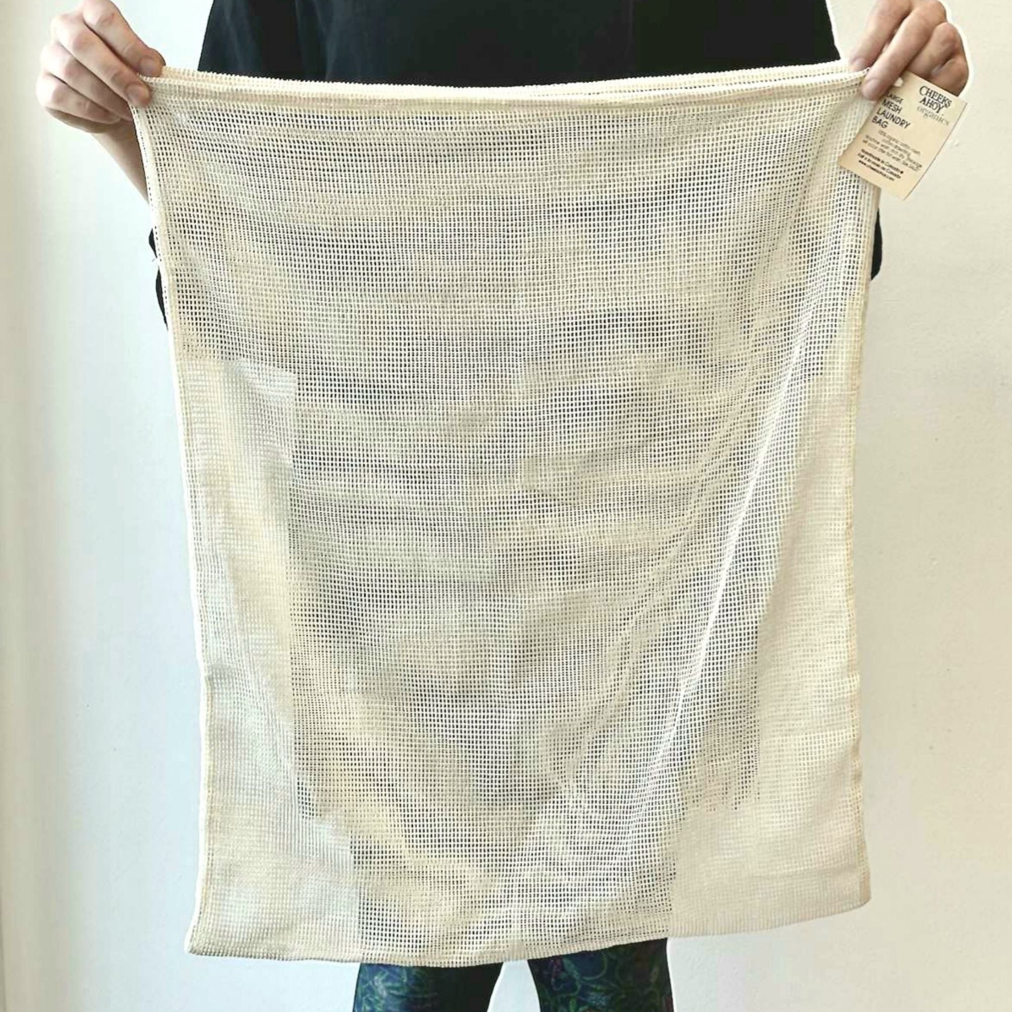 Organic Cotton Mesh Laundry Bag • JUMBO – Cheeks Ahoy